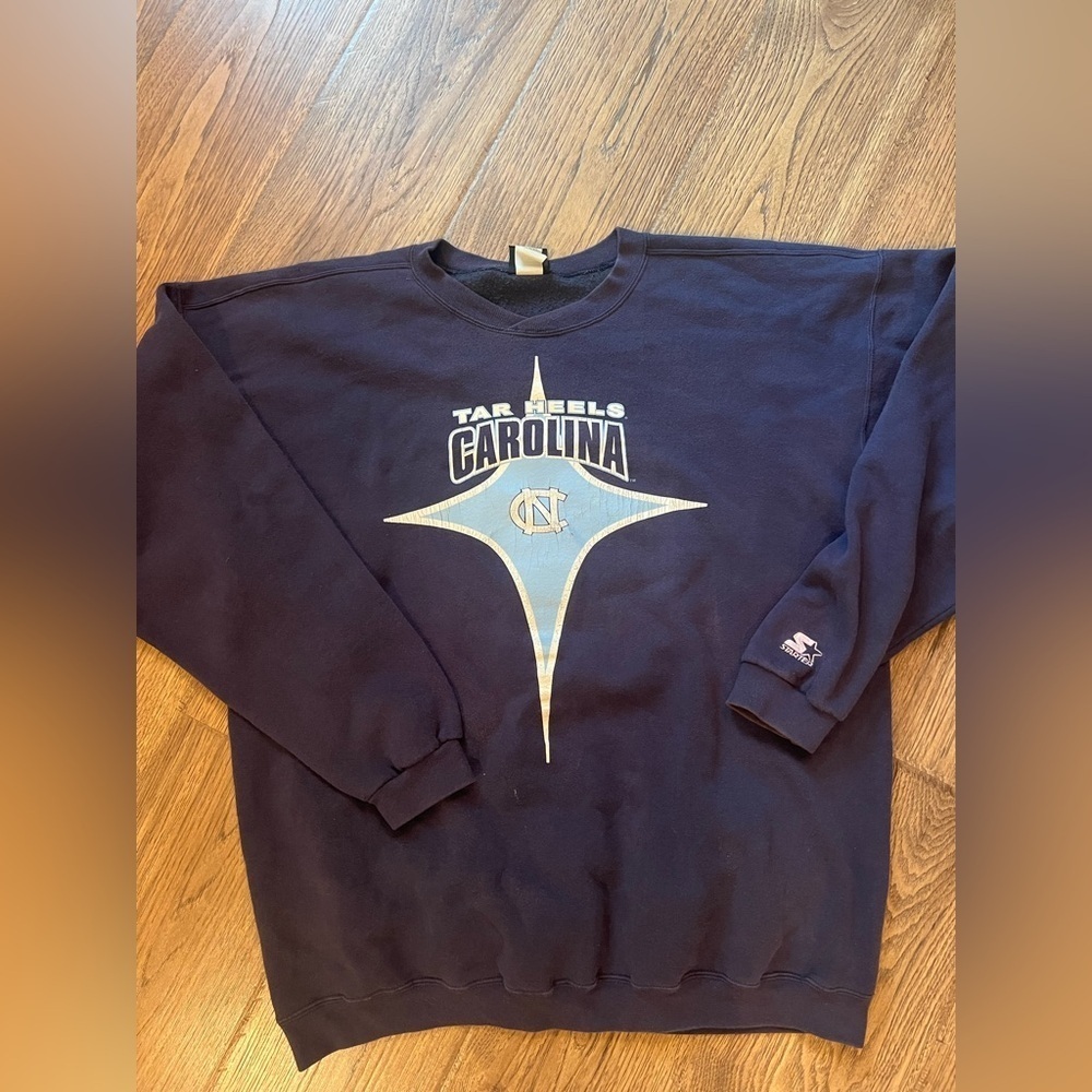 Vintage UNC Tar Heels Starter Sweatshirt XL